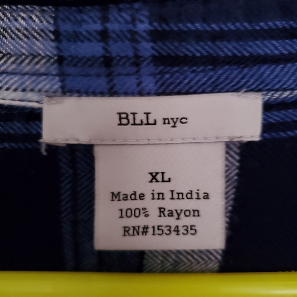 Bll nyc long flannel/flannel dress - Picture 2 of 3